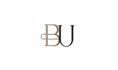 BU, UB, U, B Abstract Letters Logo Monogram