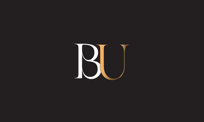 BU, UB, U, B Abstract Letters Logo Monogram