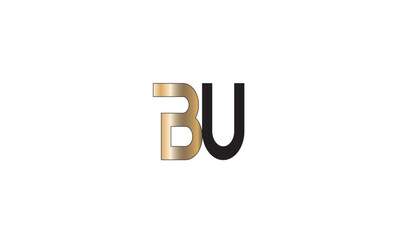 BU, UB, U, B Abstract Letters Logo Monogram
