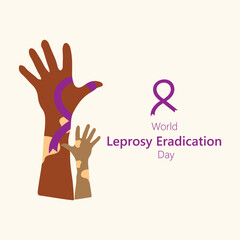 Vector illustration of World Leprosy Day.