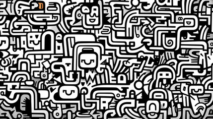 Cute graffiti art abstract background poster web page PPT, art background