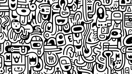 Cute graffiti art abstract background poster web page PPT, art background