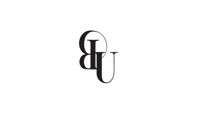 BU, UB, U, B Abstract Letters Logo Monogram