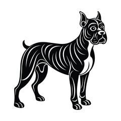 Boxer graphic vector EPS