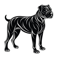 Bullmastiff graphic vector EPS