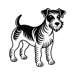 Fox�Terrier graphic vector EPS