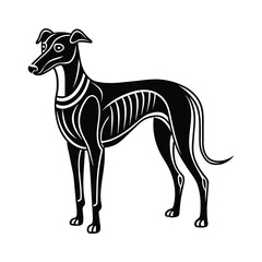 Greyhound graphic vector EPS