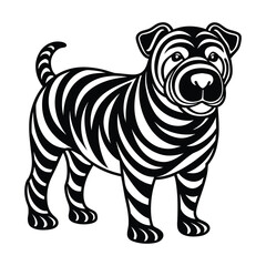 Shar-Pei graphic vector EPS