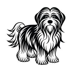 Tibetan�Terrier graphic vector EPS