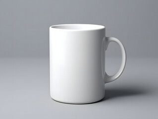Obraz premium 3D blank white cup mockup on isolated background