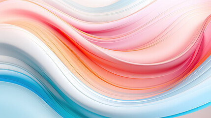 Soft Flowing Lines in Modern Candy Love Abstraction Background Ai Generative