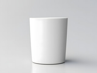 3D blank white cup mockup on isolated background - obrazy, fototapety, plakaty