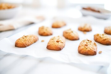 mini banana bread loaves on parchment paper