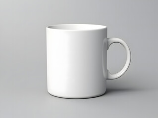 Obraz premium 3D blank white cup mockup on isolated background