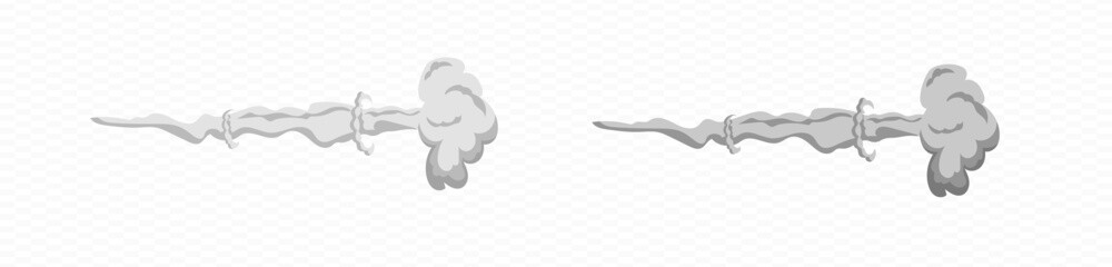 Smoke cartoon vector wind puff . Comic smoke speed puff © Богдан Скрипник