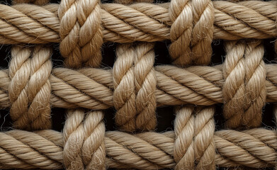 Intricate Details of Seamless Ropes Pattern Up Close