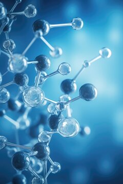 Abstract molecule close up