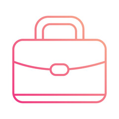 Briefcase icon isolate white background vector stock illustration