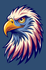 Obraz premium american bald eagle head