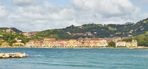 Fototapeta premium Gulf of Lerici, Lugurian Sea in Italy