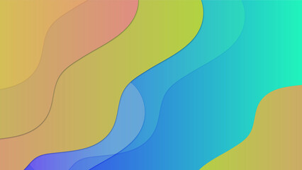 modern vibrant colors waves background design