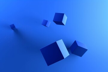 Illustration with various curves and abstract style, containing information or direction, Blender 3D style, minimal composition