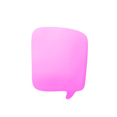 Purple Watercolor Speech Bubble Text Box Illustration