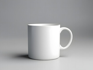 Obraz premium 3D blank white cup mockup on isolated background