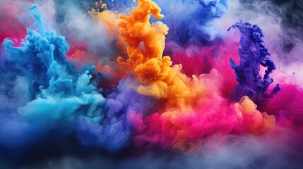 Fototapeta na wymiar spectacular surreal colorful powder photo background. abstract visuals in high definition. great for creative projects