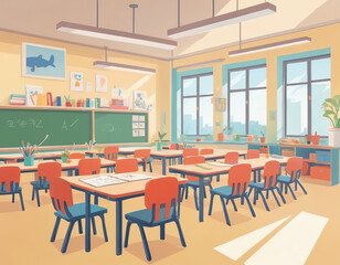 classroom in school