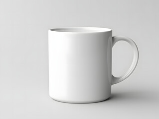 Obraz premium 3D blank white cup mockup on isolated background