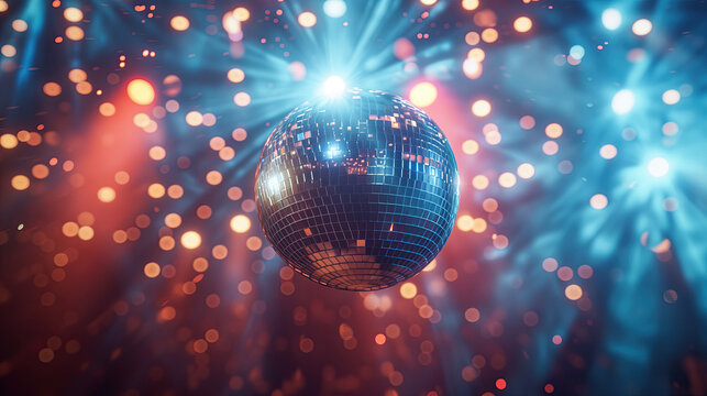disco ball and lights