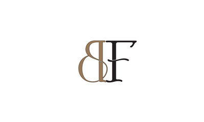 BF, FB, F, B Abstract Letters Logo Monogram	