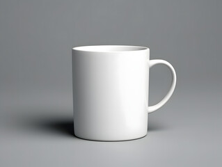Obraz premium 3D blank white cup mockup on isolated background