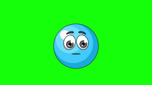 sour ball blue candy character with a raised eyebrow, skeptic's face