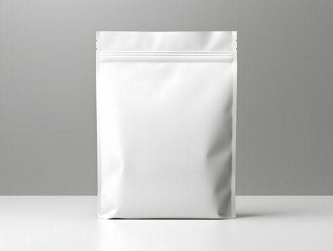 3D blank Coffee Pouch mockup with isolated background