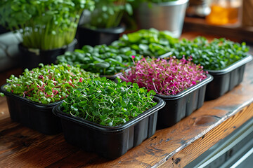 microgreens, cultivation of microgreens, Concept of home gardening