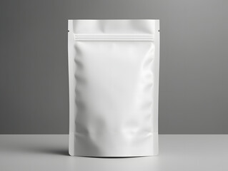 3D blank Coffee Pouch mockup with isolated background
