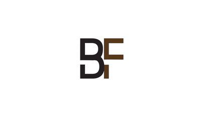 BF, FB, F, B Abstract Letters Logo Monogram	