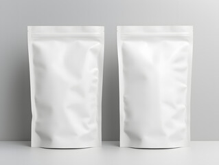 3D blank Coffee Pouch mockup with isolated background - obrazy, fototapety, plakaty