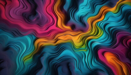 Obraz premium abstract colorful background with waves