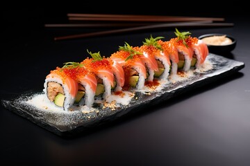 sushi and ramen on a grey background sushi menu, sushi food, menu, sushi, sushi & ramen a sushi