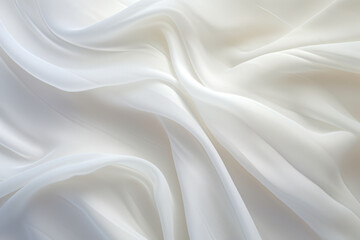 white fabric – close up texture, flowing draperies, soft sculpture, undulating lines