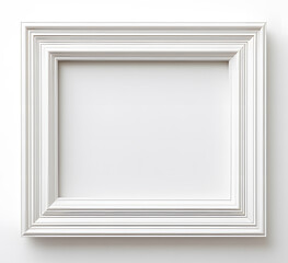  white frame on the white background ai generative
