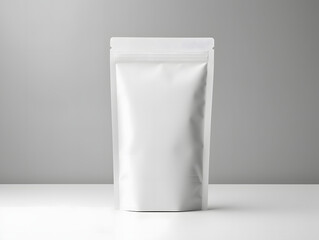 3D blank Coffee Pouch mockup with isolated background