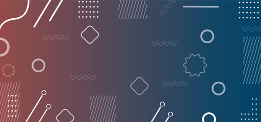 Abstract blue glowing lines on dark Gradient Color Business Style Purple Blue Geometric Border Background 