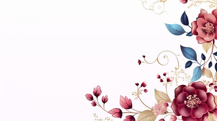 The beauty of ramadan kareem and ramadan mubarak is evident in the white background with a flower pattern during the month of ramadan.