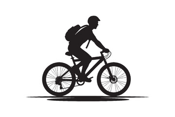 Obraz na płótnie Canvas Bicycle black silhouette vector. New bicycle silhouette, bicycle silhouette vector, bike silhouette simple, bicycle silhouette clip art,