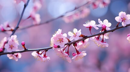 Obraz premium Blossoming branch of sakura