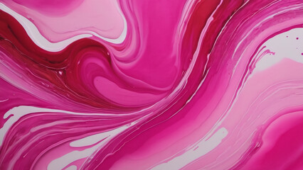Pink using fluid art technique with alcohol paints. Generative AI, Generative, AI